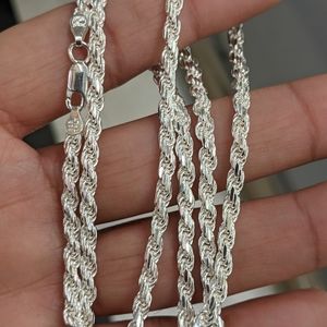 Sterling silver 925 rope chain